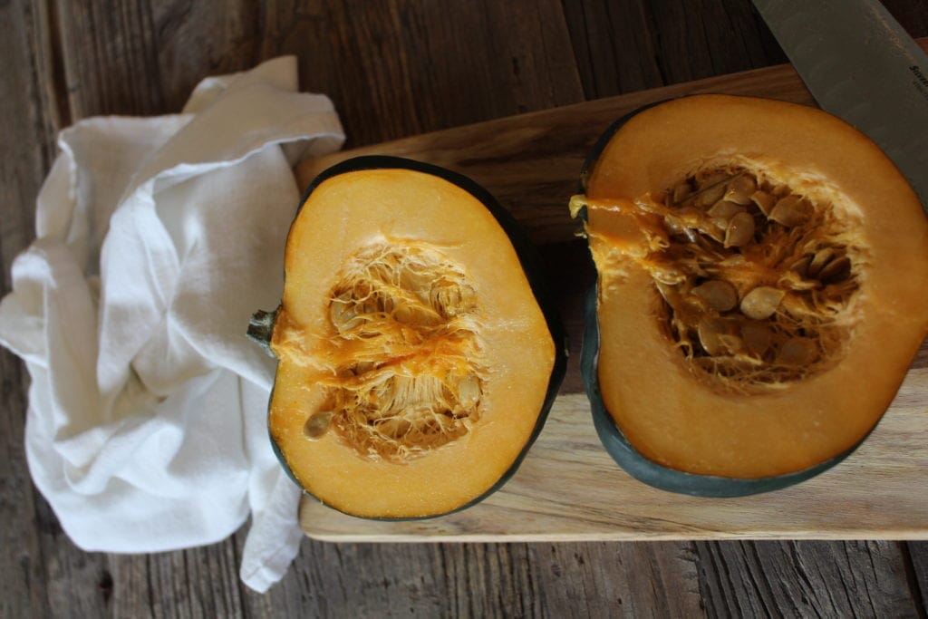 Roasting an Acorn Squash