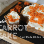 These bars only take minutes to prepare. The hardest part waiting for them to solidify in the fridge. Combining almond flour, coconut flour, pureed carrots and butter, these dense little treats will become a regular addition to your families desserts. #Low Carb #keto #carrot Cake #bars #gluten Free #easy.