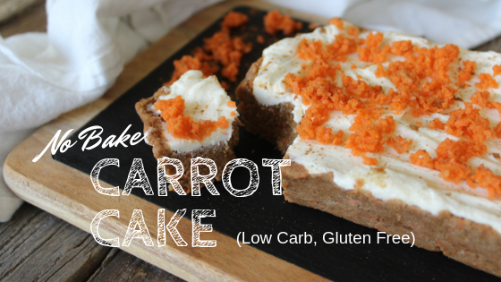 These bars only take minutes to prepare. The hardest part waiting for them to solidify in the fridge. Combining almond flour, coconut flour, pureed carrots and butter, these dense little treats will become a regular addition to your families desserts. #Low Carb #keto #carrot Cake #bars #gluten Free #easy.