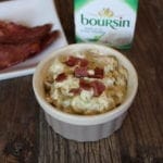 This keto salmon salad is really easy to make. Simply combine leftover salmon with Boursin Cheese and some basil pesto and you have a nutrient dense meal in no time.