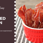 Running bacon under cold water helps to reduce its shrinking. Add a little stevia to each slice and candied bacon is born!