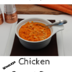 Tired of having gut issues? Try this carrot chicken soup for a couple of days and see if you don't feel a world of difference. Everything is combined in a slow cooker with limited ingredients to make it Whole30 as well as SCD diet Intro Phase legal.