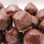 Are you trying to get more plant based protein in your diet? If you answered "yes", then these bites are for you! Pea protein, almond butter and chocolate are combined to make the perfect afternoon or after-workout snack!