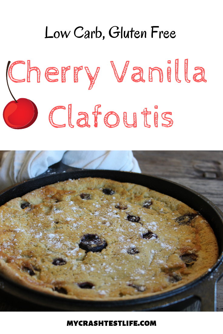 Easy to make and delicious to eat, this low carb, gluten free Cherry Vanilla Clafoutis is the perfect start to your day. Simply combining almond flour, milk, eggs and cherries, a non-fuss brunch dish is created.