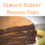 This paleo, gluten free chocolate almond banana cake is to die for. Super moist and dense, this combination of flavours is irrestible. Easy to make with simple ingredients such as almond flour, coconut flour, eggs, almond butter, cocoa powder and bananas.