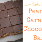 Never again will you miss a store bought Snickers! These chocolate caramel peanut bars are simple to make, gluten free and low in carbs. No baking necessary! Simply layer peanuts, caramel and chocolate for the ultimate keto chocolate bar.