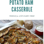 Here is a great recipe to help use up any leftover ham. By simply slicing and layering ham and potatoes and then adding a coconut cream "cheese" sauce, you have a easy and filling dinner with minimal prep.