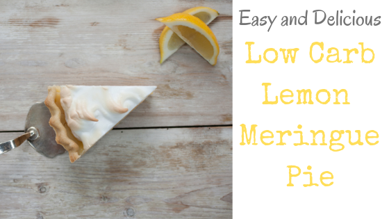 Since I love taking a sugar laden dessert and converting it to a low carb, gluten free version, I decided that I would try my hand at a lemon meringue pie. Soft gooey lemon filling with an almond layer crust and topped with a beautiful egg white meringue made this pie to die for.