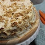 This absolutely delicious dessert combines 2 of my favourites - carrot cake and cheesecake. Taking carrot cake and dropping it by the spoonfuls into a decadent cheesecake, makes the ultimate dessert. Gluten-free, keto and easy to make, serve this is the most amazing dessert.