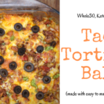 With Cinco de Mayo quickly approaching, I decided to make a taco tortilla bake. Using pureed avocado and egg, I was able to make the "tortillas" which I then layered with taco meat and cheese.