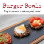 By cooking and combining the pancetta or bacon into the burger patty, you get every flavour in every bite. Load your burger bowl with an egg, tomato, mayo or cheese for the perfect, highly customizable burger.