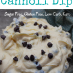 In a matter of minutes with only 4 ingredients, sugar free, low carb and keto friendly cannoli dip can be created. Easy and delicious!