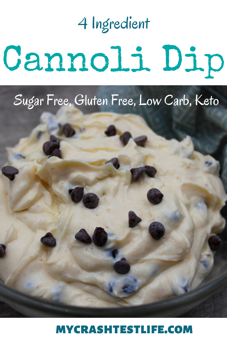In a matter of minutes with only 4 ingredients, sugar free, low carb and keto friendly cannoli dip can be created. Easy and delicious!
