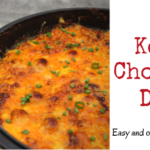 Simply combine cooked chorizo, cream cheese, Boursin in a cast iron skillet. Top with cheddar cheese and the keto chorizo dip is complete.