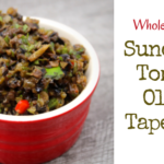 Simply combine olives, basil, capers, sundried tomatoes and some garlic and within minutes, you have a delicious sundried tomato olive tapenade. Low carb, gluten free and keto.