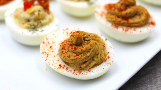 Why settle for just making a single flavour when you can have 3! By making the base in a food processor and then dividing the mixture and adding different spices to each, you can have a variety of keto deviled eggs in minutes!