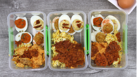 Easy egg fast meal prep for the days when you can not cook.