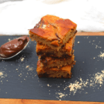 Using only one bowl, these delicious and healthy gluten-free low carb bars are easy to make and perfect for a quick breakfast to go.