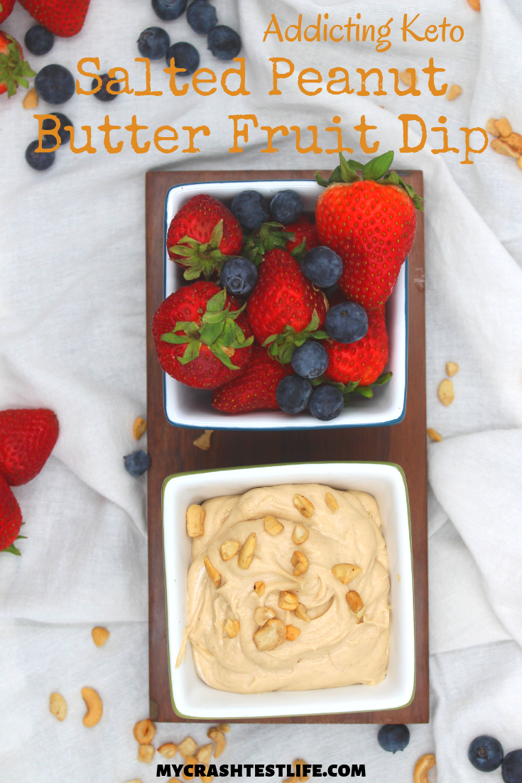 Simply combining ricotta, sweetener, peanut butter and vanilla, this dip is made in seconds. Serve with some low carb fruit for a deliciously easy summer dessert.