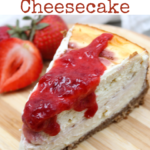 Easy and impressive strawberry cheesecake is gluten-free and keto-friendly. Only minutes to make and delicious to eat, cream cheese, egg and yogurt create the smoothest cheesecake ever.