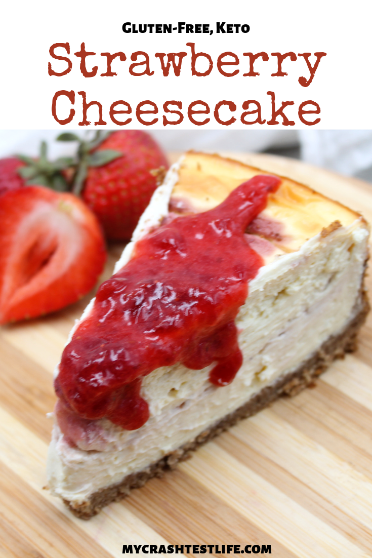 Easy and impressive strawberry cheesecake is gluten-free and keto-friendly. Only minutes to make and delicious to eat, cream cheese, egg and yogurt create the smoothest cheesecake ever.