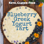 Easy, delicious and healthy, this quick and simple Blueberry Greek Yogurt tart is so good. Perfect for a summer barbecue!