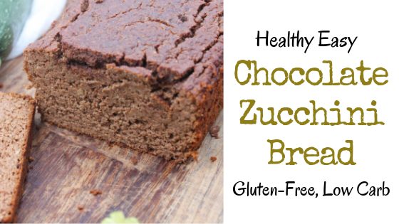 Quick and easy keto, gluten-free chocolate zucchini bread only uses one bowl. Delicious with only a few ingredients, this bread is great for breakfast or an afternoon snack.