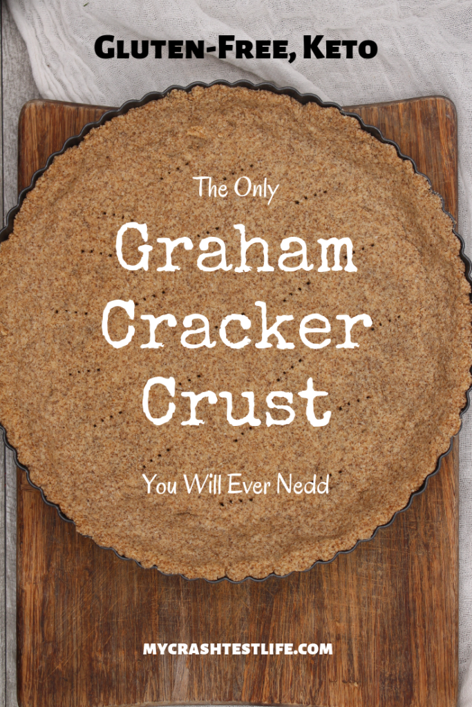 With only 5 ingredients, this crust can be used as the base for a cheesecake or a tart crust. Graham cracker in texture and taste, this crust requires only almond flour, flax, brown sugar, butter and cinnamon. Gluten-Free, Keto and simple, this will quickly become your go-to crust for all your desserts.
