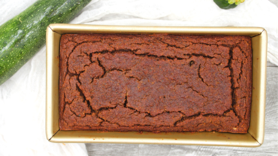 Quick and easy keto, gluten-free chocolate zucchini bread only uses one bowl. Delicious with only a few ingredients, this bread is great for breakfast or an afternoon snack.