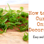 Thinly slicing onions and placing them in a bowl of ice water creates these beautifully curled onions. Impress your guest with a simple and elegant decoration at your next party.