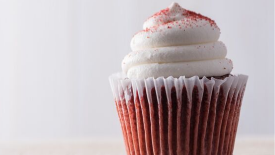 Sugar-Free cream cheese frosted cupcake