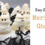 These sugar-free meringue ghosts are easy to make and low in calories and carbs. Gluten-free, top this meringue ghosts on your next Halloween cupcake or cake.