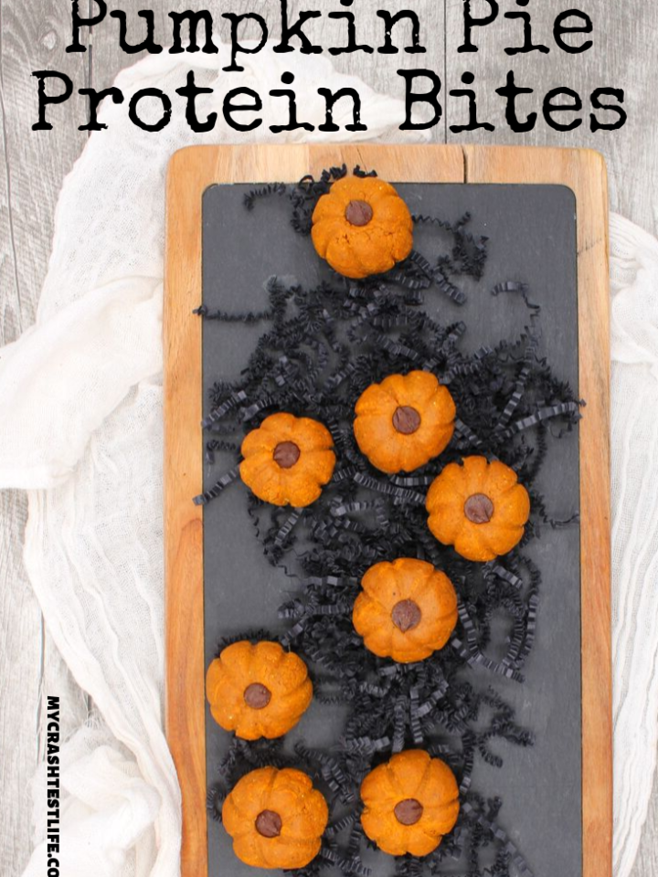 By simply combining some pumpkin, pea protein powder and a couple of other ingredients, you can make Pumpkin Pie Protein Bites at home for a fraction of the cost to buy them in the store.