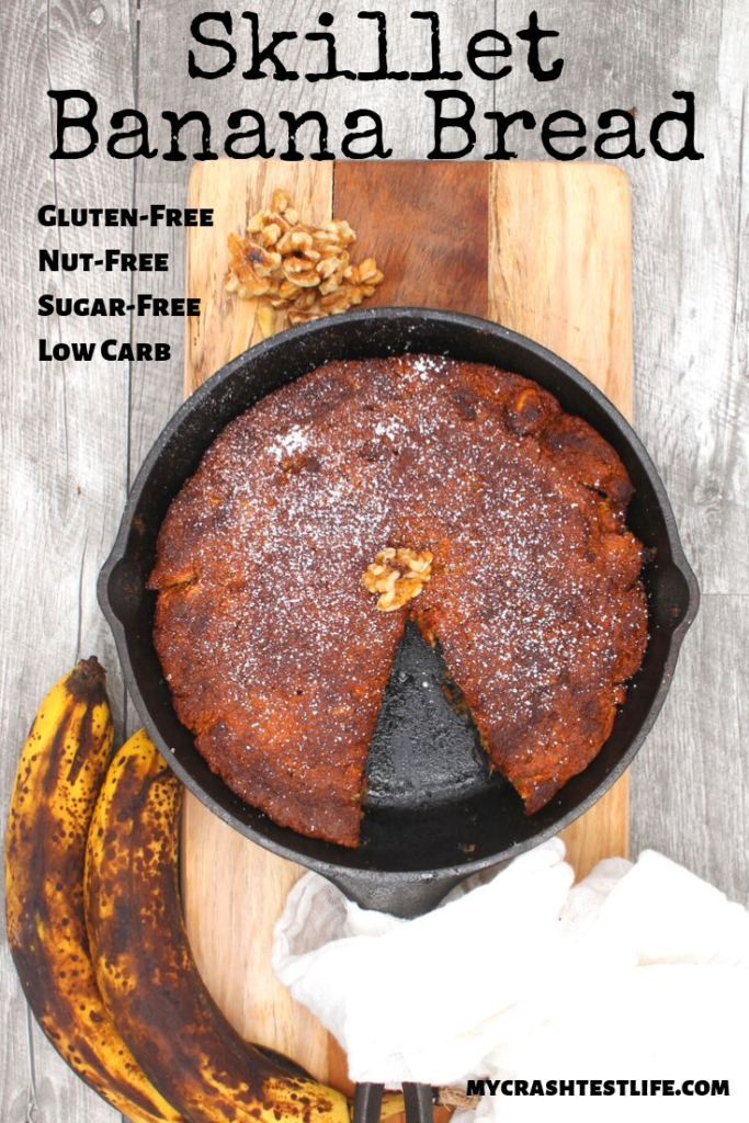 Banana skillet bread is easy and delicious