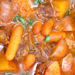 Close up of beef stew