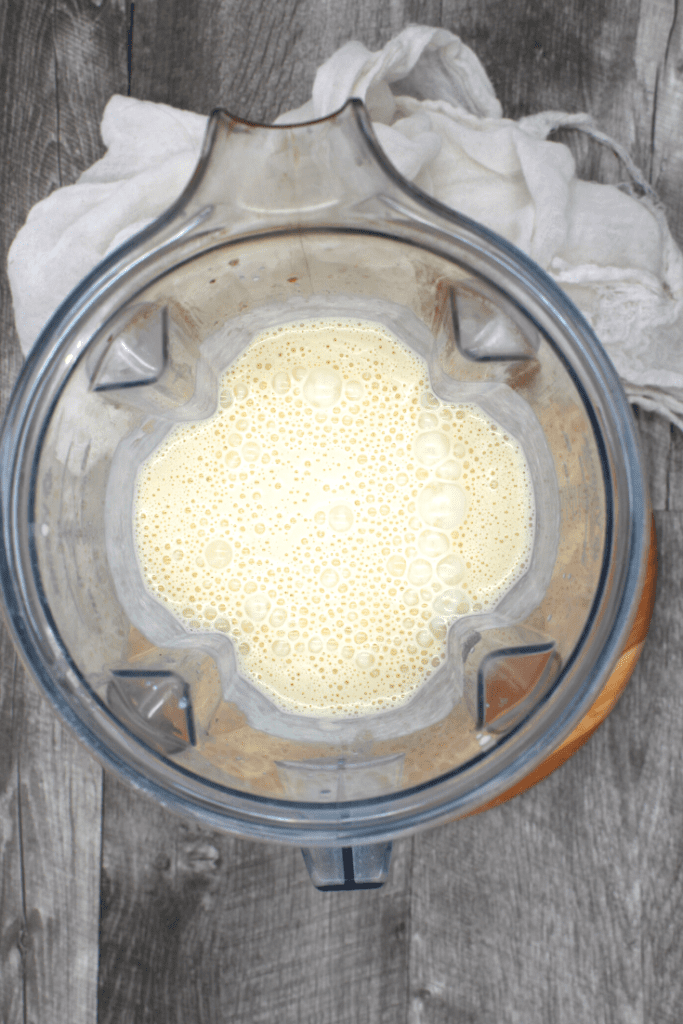 Blended ingredients for the Coconut Cream Pie