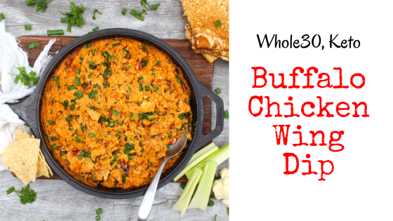 celery and buffalo chicken wing dip
