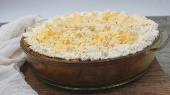 Coconut Cream Pie in a serving dish