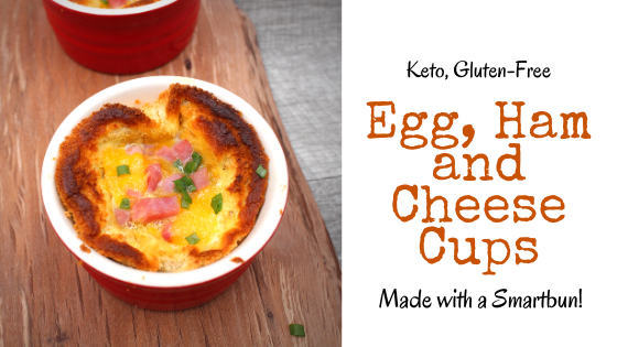 Egg and ham in a ramekin