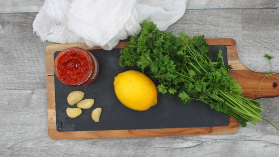 Ingredients for carrot salad