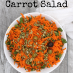 bowl of spicy carrot salad