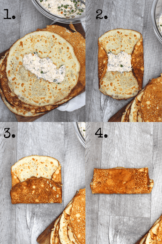 How to fold a crepe