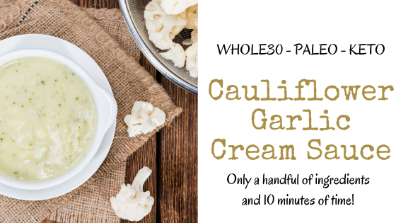 bowl of cauliflower cream sauce