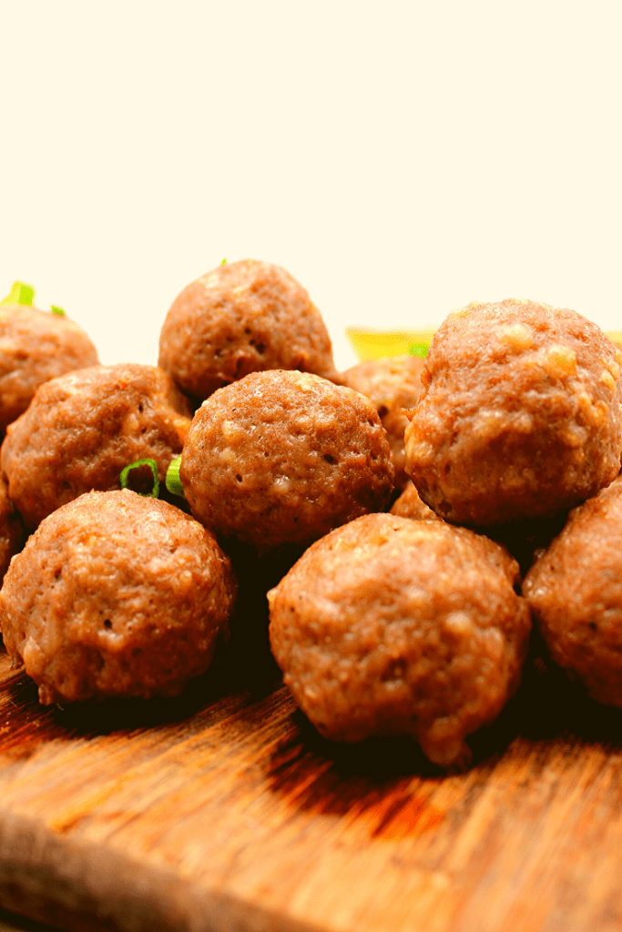 Tray of meatball stuffed appetizers