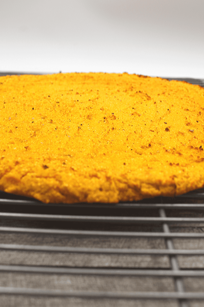 Paleo and Whole30 Butternut squash pizza crust.