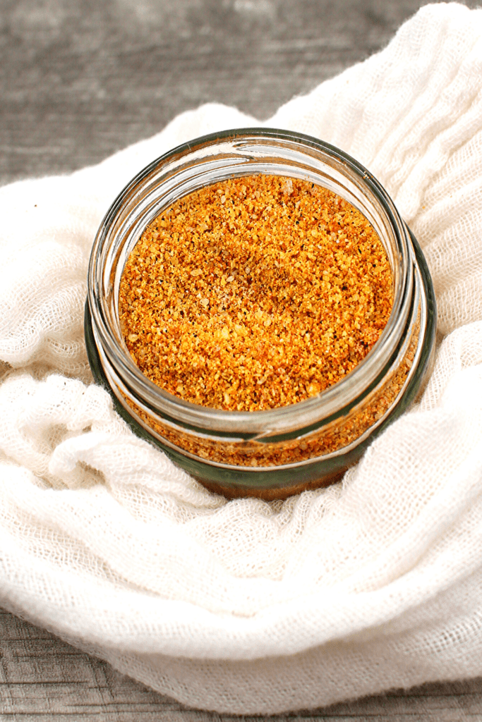 Delicious copycat nacho seasoning in a jar