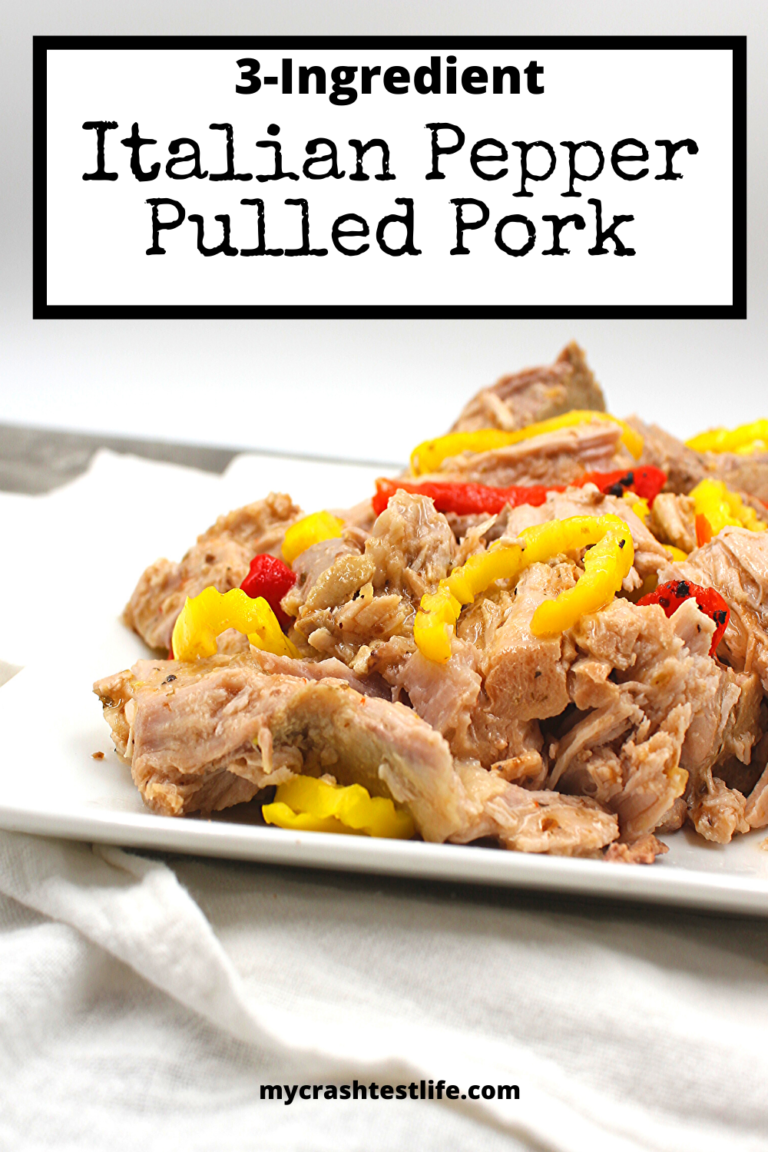 A simply plate filled with juicy pork and peppers.