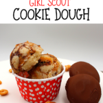 Easy and delicious Tagalong keto and gluten-free girl scout cookie dough