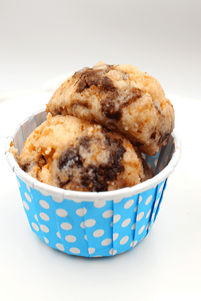 Chocolate and toasted coconut keto and gluten-free cookie dough