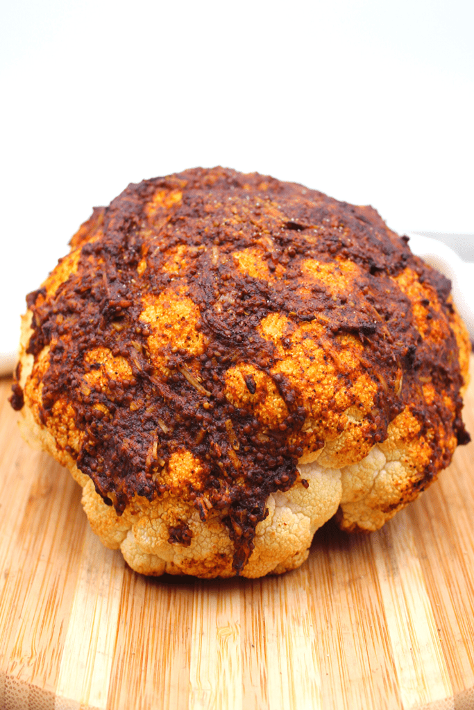 Perfectly roasted cauliflower with a crunch chili Parmesan crust